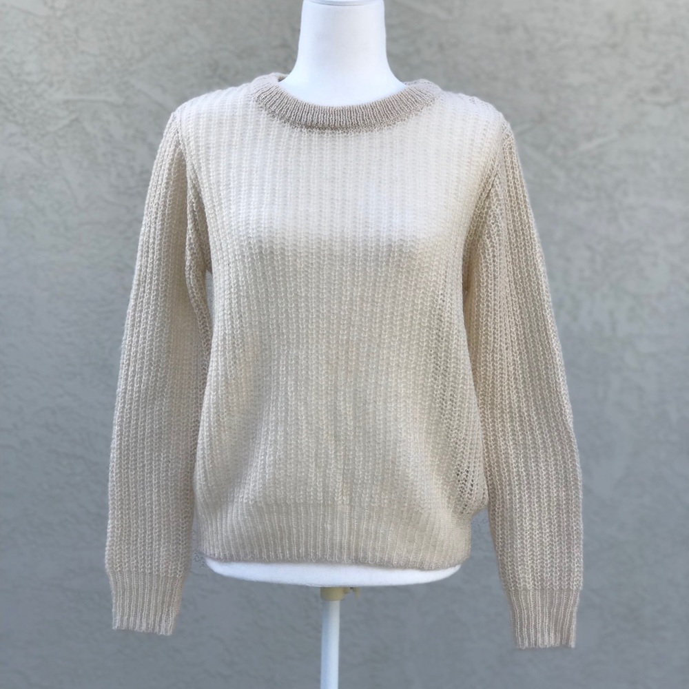 Scotch & Soda Cream Knit lightweight sweater